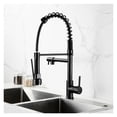 thumbnail image 4 of Black Rose Gold Kitchen Faucet, Nickel Brushed Spring Pull Down Faucets, 2 Functions Stream Spray Hot And Cold Water Mixer Taps ,Easy to Install, 4 of 5