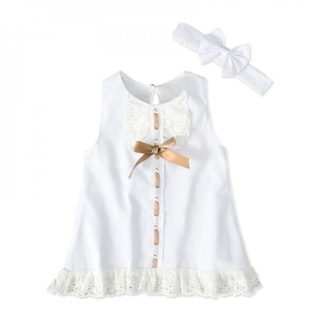 Zerofeel Cute Baby Girl Dress Solid Bow Lace Tulle Party Princess Dress Clothing Pink White Dress For Toddler Kid Bebek Elbise Robe Bebe Walmart Com Walmart Com