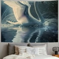 thumbnail image 2 of Orinice Swan Water Wings Tapestry Wall Hanging Unique Style Graphic Tapestries for Home Wall Decor Living Room Bedroom Dorm 60x50inch, 2 of 6
