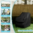 thumbnail image 2 of CATGOOD Patio Chair Covers, 420D Outdoor Chair Cover Waterproof, Lawn Lounge Furniture Cover for Wicker Chair, Swivel Chair, Rocking Chair, Black, 2 of 12