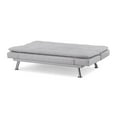 thumbnail image 5 of Serta Cannes Modern Futon with Adjustable Arms, Light Gray Upholstery, 5 of 8