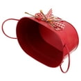 thumbnail image 3 of Chidian 1Pc Oval Shaped Iron Bucket Decorative Flower Bucket Storage Bucket Adornment, 3 of 8