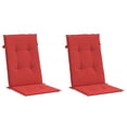 thumbnail image 3 of vidaXL 47.2" x 19.7" Red Chair Outdoor Seating Cushions, Water-Resistant, 3 of 9