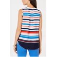 thumbnail image 3 of Charter Club Women's Striped Top White Size PXL, 3 of 3