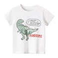 thumbnail image 2 of Camiseta TABNIX con diseño de dinosaurio, manga corta, 2 a 7 años, algodón, 4 unidades, 2 of 6