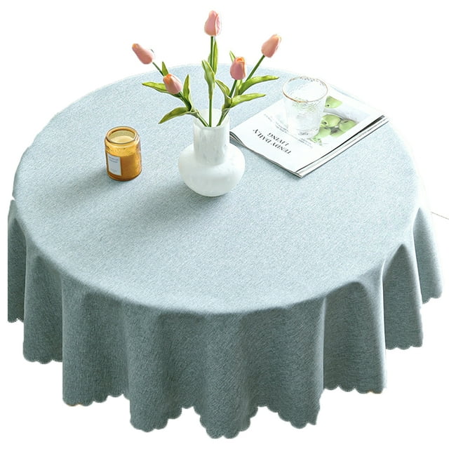 Nappes en Microfibre Imperméables, Nappes Rondes pour Extérieur et Intérieur