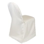 Your Chair Covers - Polyester Chair Cover Ivory for Wedding, Party, Birthday, Patio, etc.