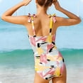 thumbnail image 5 of Hellosay One Piece Swimsuits for Girls Halter Bathing Suit Padded Smocking Beachwear Star Beach Swimwear Size 13-17 Pink, 5 of 9