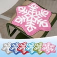 thumbnail image 1 of Feltree 16x16 Inch Christmas Hexagonal Snowflake Non-Slip Rug Cushion for Rocking Chair, Floor Mat and Holiday Decor, 1 of 7