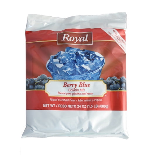 Royal Berry Blue Flavored Gelatin Mix, 24 Ounce, 12 Per Case