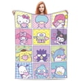 thumbnail image 6 of Hello Kitty Fleece Blanket Super Soft Cozy Throw Blanket 60"X50", Lightweight Fuzzy Comfy Flannel Blanket Warm Plush Throw Blankets For Couch, Sofa, Bed, 6 of 7