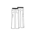 thumbnail image 4 of Cherokee Workwear Core Stretch Women's Scrubs Pant Low Rise Drawstring Cargo 24001, 4 of 4