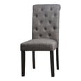 thumbnail image 3 of Furniture of America Rossas Wood 5-Piece Round Dining Table Set in Gray, 3 of 14