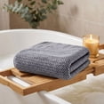 thumbnail image 5 of Kyusrd Hand Towels for Bathroom,Cotton Soft Absorbent Decorative Hand Towel for Face Spa Bath Gym Kitchen,Gray,34x74cm, 5 of 7