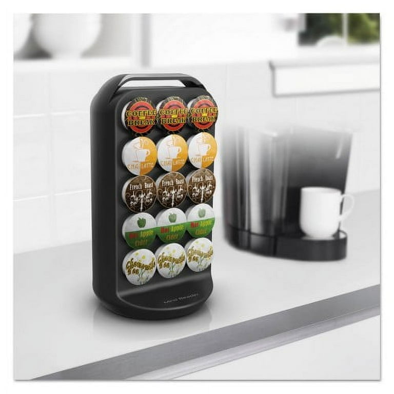 Coffee Pod Carousel, Fits 30 Pods, 6.8 x 6.8 x 12.63, Black Coffee Pod Carousel, Fits 30 Pods, 6.8 x 6.8 x 12.63, Black
