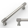 thumbnail image 2 of HDJNal Set of 6 pcs, Knurled Cabinet Drawer Knobs,Modern Brushed Satin Nickel T Shape Bar Knob, Drawer pulls for Kitchen,Cupboard, Wardrobe, Dresser,Cabinet Hardware 128mm, 2 of 7