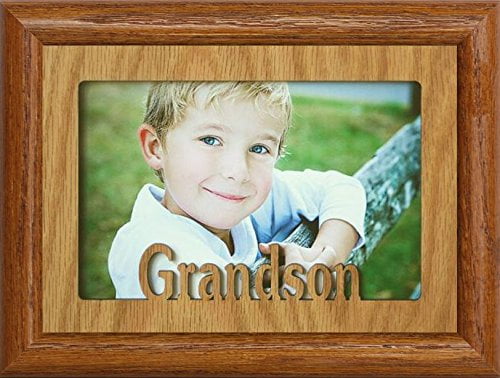2 Sizes 4x6 /& 5x7 /'Best Grandad Ever/' Oak Veneer Wooden Photo Frame