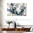 thumbnail image 3 of Elephant Stock Hypnotic Array Wall Art - Horizontal Canvas Wall Art - Living Room Wall Decor - Abstract Canvas - Gray And Blue Decor By Carol Robinson - 36" x 24", 3 of 8