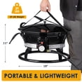 thumbnail image 6 of Homall  19-Inch Portable Propane Fire Pit for Outside, Smokeless Gas Fire Bowl with Auto-Ignition, Diameter Lid & Carry Kit, for Patio,, Black, 6 of 8