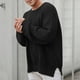 thumbnail image 2 of Gibobby Suéter cuello redondo hombre Suéter con Estampado para Hombre, Manga Larga, de Punto, Casual, de Gran tamaño(Negro,Grande), 2 of 5