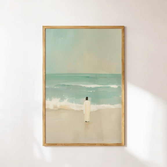 Jesus Art, Jesus Walking On The Water, Christian Wall Art, Bible Verse Wall Art, Artwork, Art Wall Art, Modern Wall Decor, 8x12 UNFRAMED