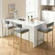 thumbnail image 5 of Juego de Comedor Compacto para 2 - Mesa de Cocina Altura Barra con 2 Sillas Tapizadas y  Estantes de Almacenamiento, 5 of 17