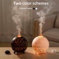 thumbnail image 4 of SPRING 200ML Humidifier Aromatherapy Diffuser with Colorful lighting Flame Diffuser Black with cracks, 4 of 4