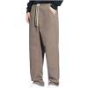 thumbnail image 4 of Aursykel Mens Casual Pants Fashion Loose Straight Leg Pant Elastic Waist Drawstring Sweatpants Solid Color Soft Sweatpant, 4 of 4