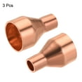 thumbnail image 3 of Uxcell Copper Reducing Coupling Fitting Straight with Sweat End, for Refrigeration Adapter 1/4 x 5/8 inch, 3 of 5