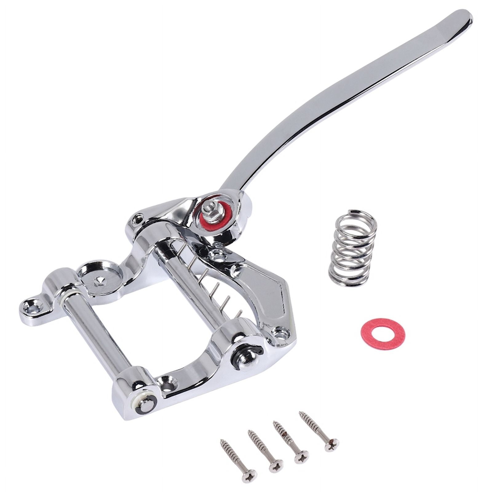 Guitar Vibrato Tailpiece Tremolo Flat Top Body Tremolo Unit Vibrato Bridge for , , LP, ETC Electric Guitars(Silver)