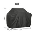 thumbnail image 6 of BBQ Cover Outdoor Dust Waterproof Weber Heavy Duty Grill Cover Rain Protective Outdoor Barbecue Cover Round Bbq Grill Black（190T，190X71X117CM）, 6 of 19