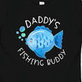 thumbnail image 4 of Inktastic Daddy's Fishing Buddy with Cute Blue Fish Boys or Girls Baby T-Shirt, 4 of 5