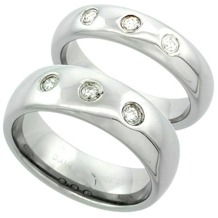 Tungsten Fc Wedding Bands Rings Compare Prices At Nextag Worldjewels 2 Ring Set 5 7 Mm Tungsten 900 Diamond Wedd