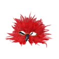 thumbnail image 4 of Máscara de máscara de plumas de fantasía máscara de cosplay para el carnaval de graduación Masquerade Mardi Gras Pascua Rojo, 4 of 10