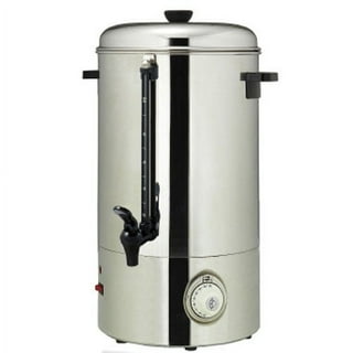 DENSET 1000W 110V Electric Coffee Urn 30 Cup (150 oz.) Hot Water Beverage  Stainless Steel Coffee Maker Pot 