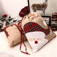 thumbnail image 2 of 2 Pcs Large Christmas Drawstring Gift Bag Santa Bag Christmas Sacks for Presents Red Velvet Christmas Gift Bag for Xmas Party Supplies Holiday Wrapping, 22 x 16 Inch, 2 of 7