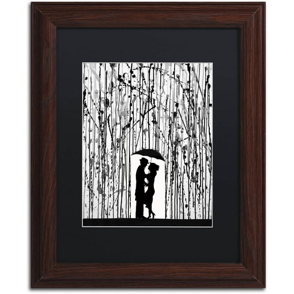 Trademark Fine Art 'Film Noir' Canvas Art by Marc Allante, Black Matte, Wood Frame