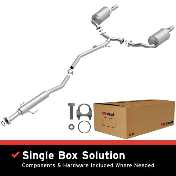BRExhaust OE Replacement Exhaust System Kit 106-0227: Compatible with 2003-2008 Mazda 6 2.3L