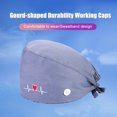 thumbnail image 2 of Paquete De 4 Gorros De Trabajo Para Enfermera, Servicio Prolongado, Color Puro, Botón Pulido Opaco, Gorros De Trabajo Multifuncionales Unisex, Uniformes De Trabajo Minnieouse AP008643-40, 2 of 5