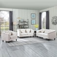 thumbnail image 7 of Bailu Microfiber Fabric Sofa Set,Living Room Funiture Sets,Couch Set for Living Room Furniture,Modern Office Sofa Set Apply to Home and Office(Loveseat) White, 7 of 7