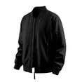 thumbnail image 3 of HOOMEUMY Mens Light Jackets Casual Stylish Windbreakers for Men Light Track Jacket Laydown Collar Fall Golf Coats, 3 of 8