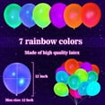 thumbnail image 2 of 100 Pcs UV Neon Balloons ,Neon Glow Party Balloons UV Black Light Balloons Glow in the dark for Birthday Decorations Wedding Glow Party Supplies Blacklight Reactive Fluorescent Balloons, 2 of 10