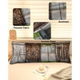 thumbnail image 2 of Brown Wooden Door Body Pillow Cover 20 x 60 Inch Decorative Pillow Cover Vintage Farmhouse Wood Idyllic Lumbar Pillowcase Seasonal Rectangle Cushion Case for Couch Sofa Bed Living Room, 2 of 7
