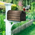 thumbnail image 2 of Old Wooden Mailbox Cover Brown Wood Vintage Texture Magnetic Mailbox Covers Welcome Home Decorative Mail Box Wraps Post Letter Box Cover Standard Size 18x21 Inch for Home Garden Countryside, 2 of 6