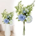 thumbnail image 2 of 1 Bouquets Finished Carnation Artificial Flowers,High-End Fake Flower Bouquets,Handheld Bouquet for Photography Prop,Living Room Decoration and Holiday Ornament,6.29x11.4 in(Blue), 2 of 7