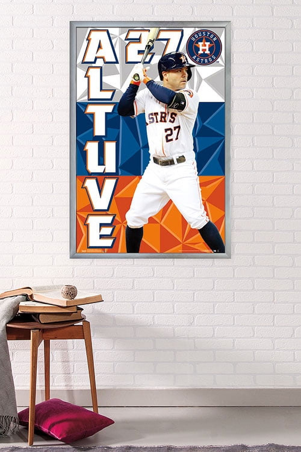 MLB Houston Astros - Jose Altuve 15 Wall Poster, 22.375 x 34, Framed