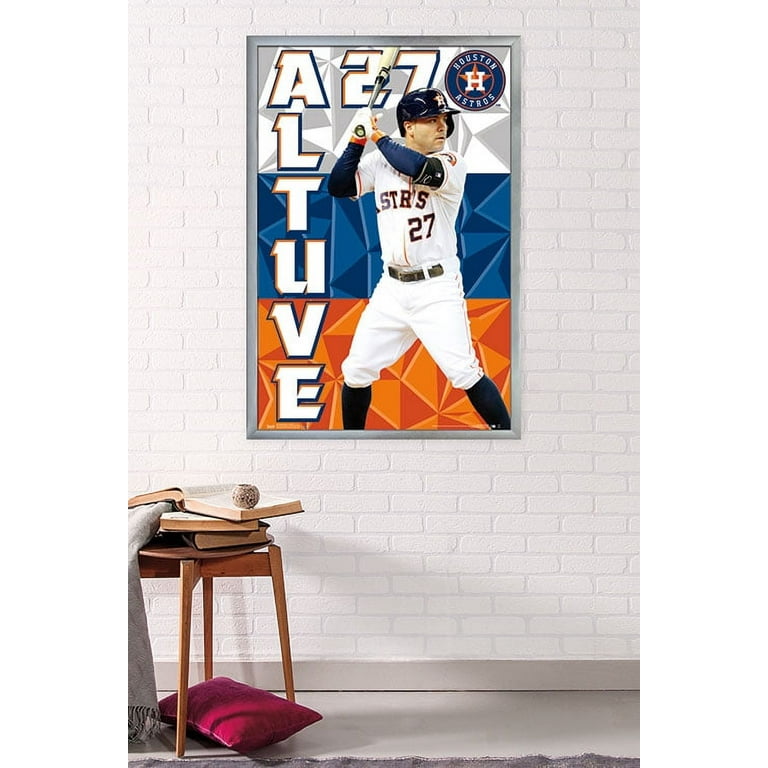 Houston Astros Jose Altuve 24 x 34.75 Magnetic Framed Player Poster