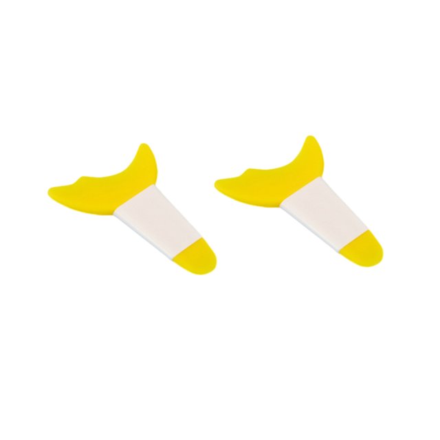 2X Mascara Guard Eyelash Applicator Eyeshadow Simple for Beginners No Scratches Professional Reusable Auxiliary Yellow
