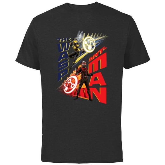 Marvel Ant-Man and the Wasp: Quantumania Super Size Shift - Short Sleeve Cotton T-Shirt for Adults - Customized-Black