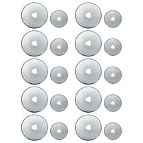 Rotary Cutter Blades, Furenl Rotary Cutter Replacement, 10-Pack 45Mm Round Stainless Steel Roller Cutter – Precision Cutting Tool for Leather, Fabric, Paper, and Crafting